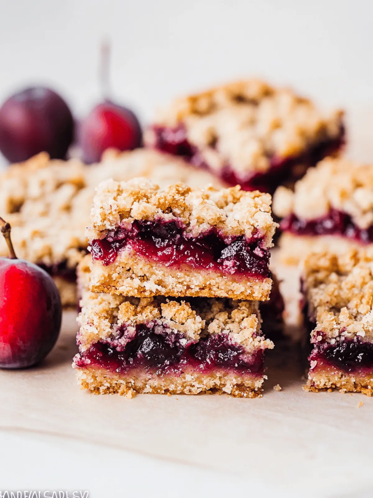 Irresistible Gluten-Free Plum Crumble Bars You’ll Love