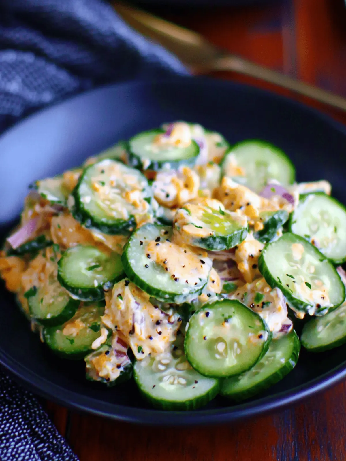 Jalapeno Popper Cucumber Salad