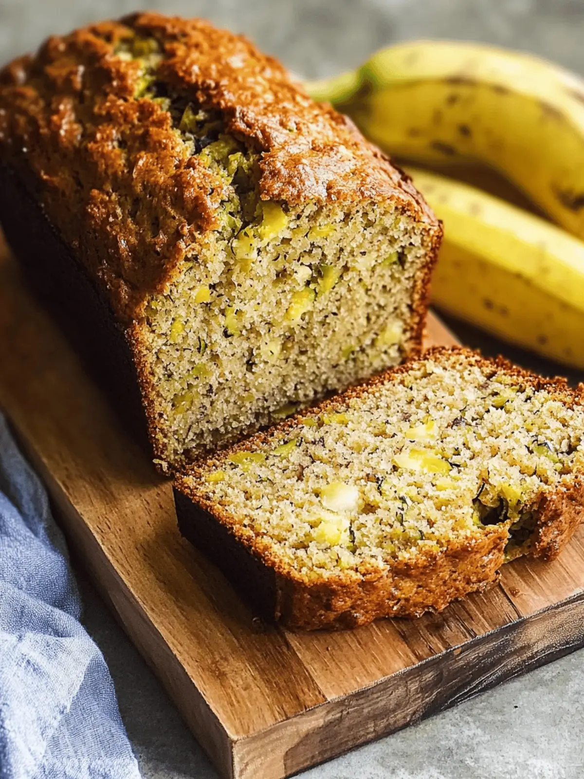 Moist Zucchini Banana Bread Recipe