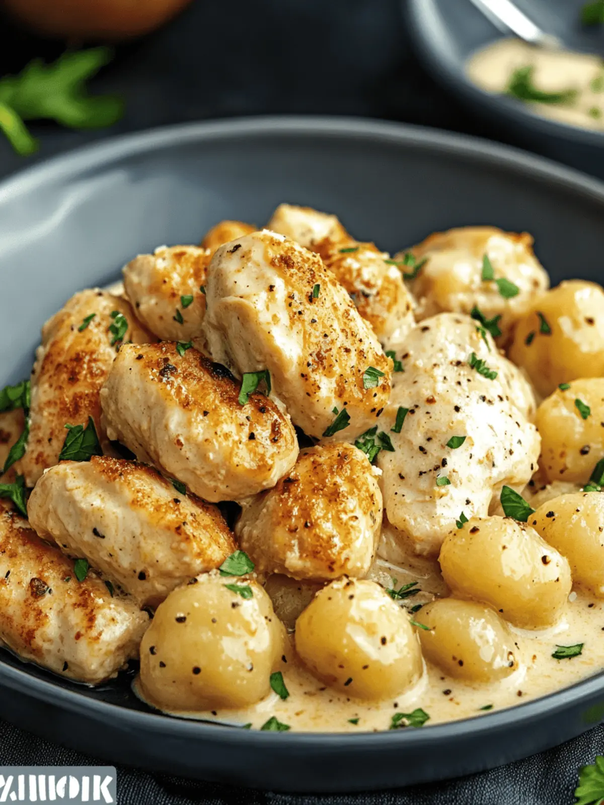 Creamy Asiago Chicken and Gnocchi for Cozy Nights In