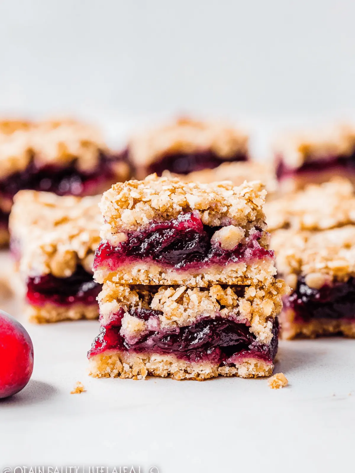 Gluten-Free Plum Crumble Bars