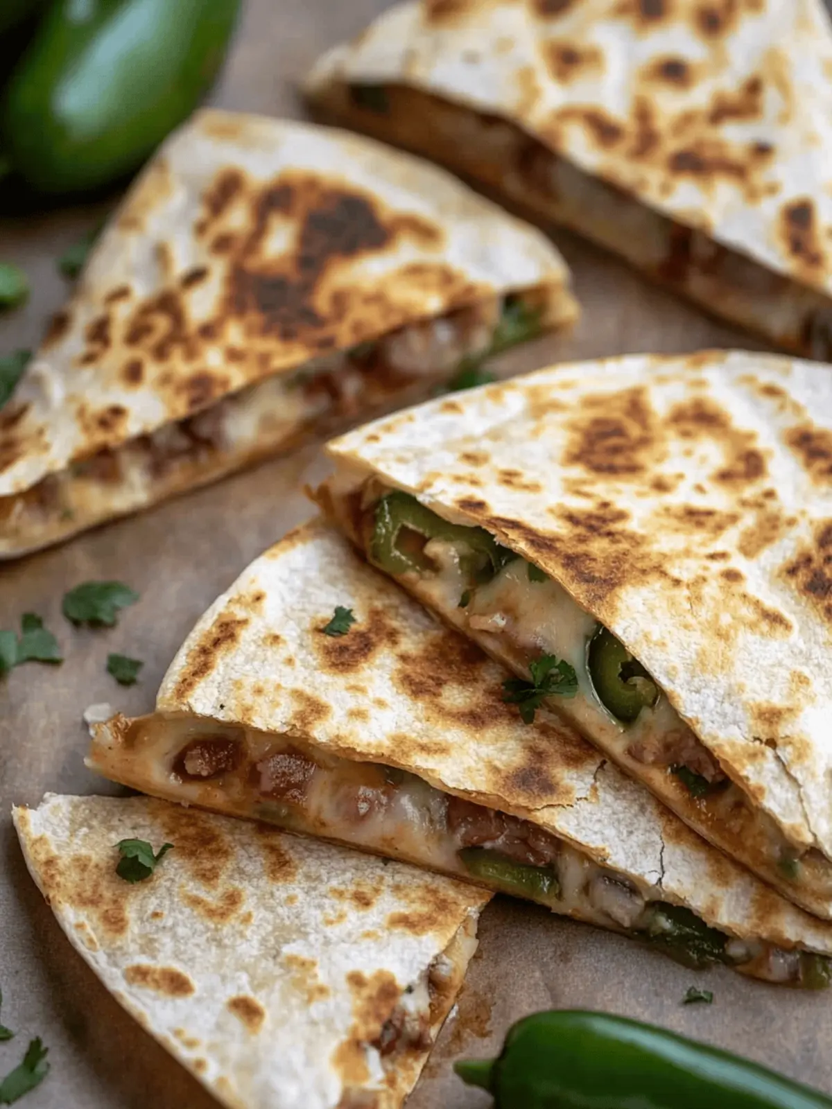 Jalapeno Popper Quesadillas