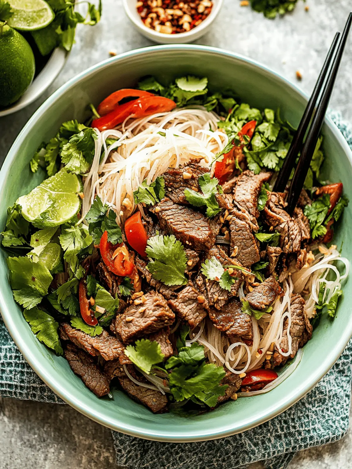 Thai Beef and Noodle Salad (Yum Nua)