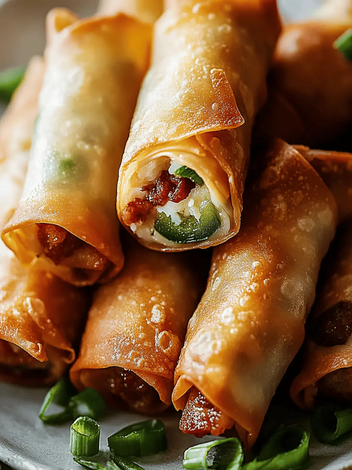 Bacon Jalapeno Egg Rolls