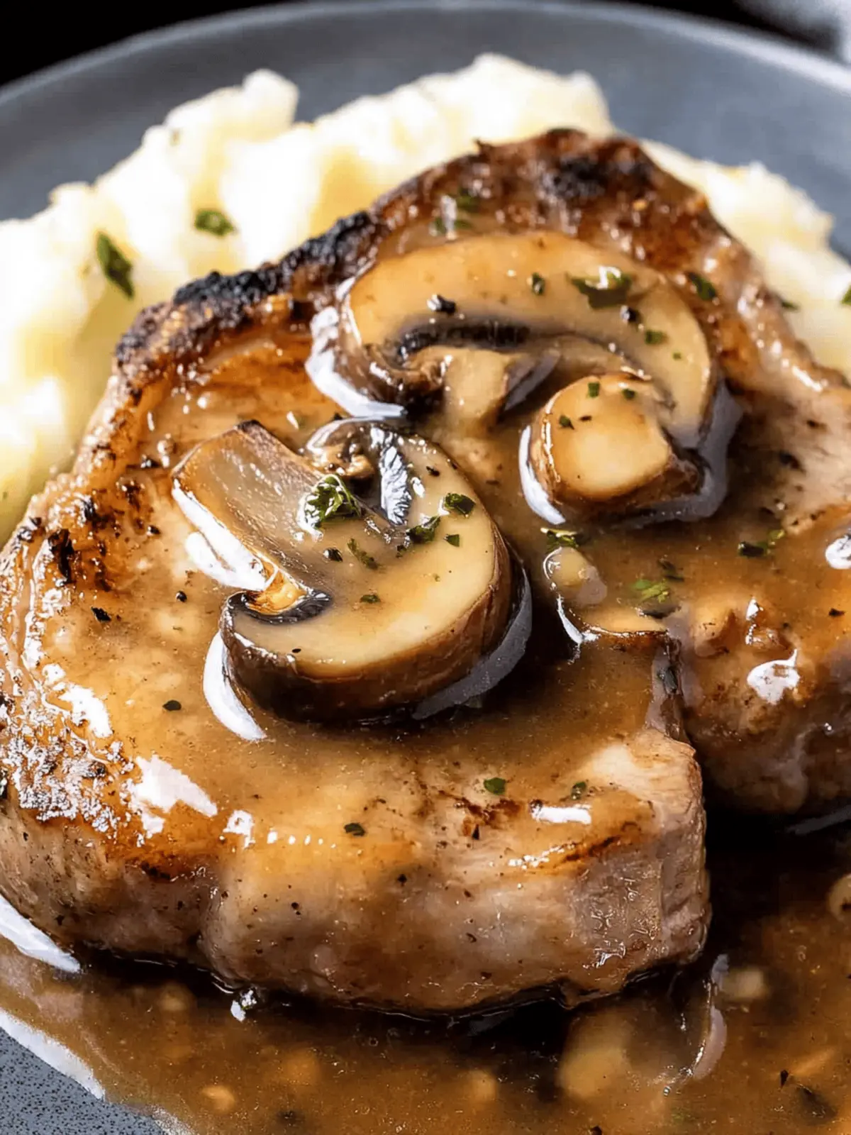 Mushroom Pork Chops