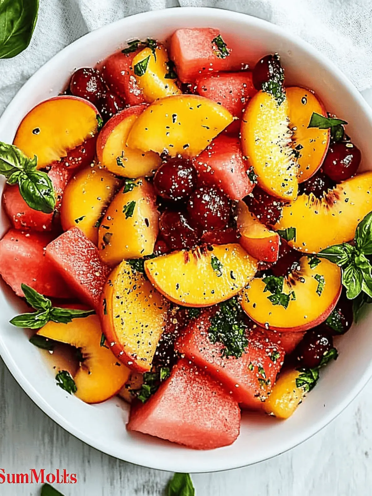 Easy Summer Peach Watermelon Salad for a Refreshing Chill