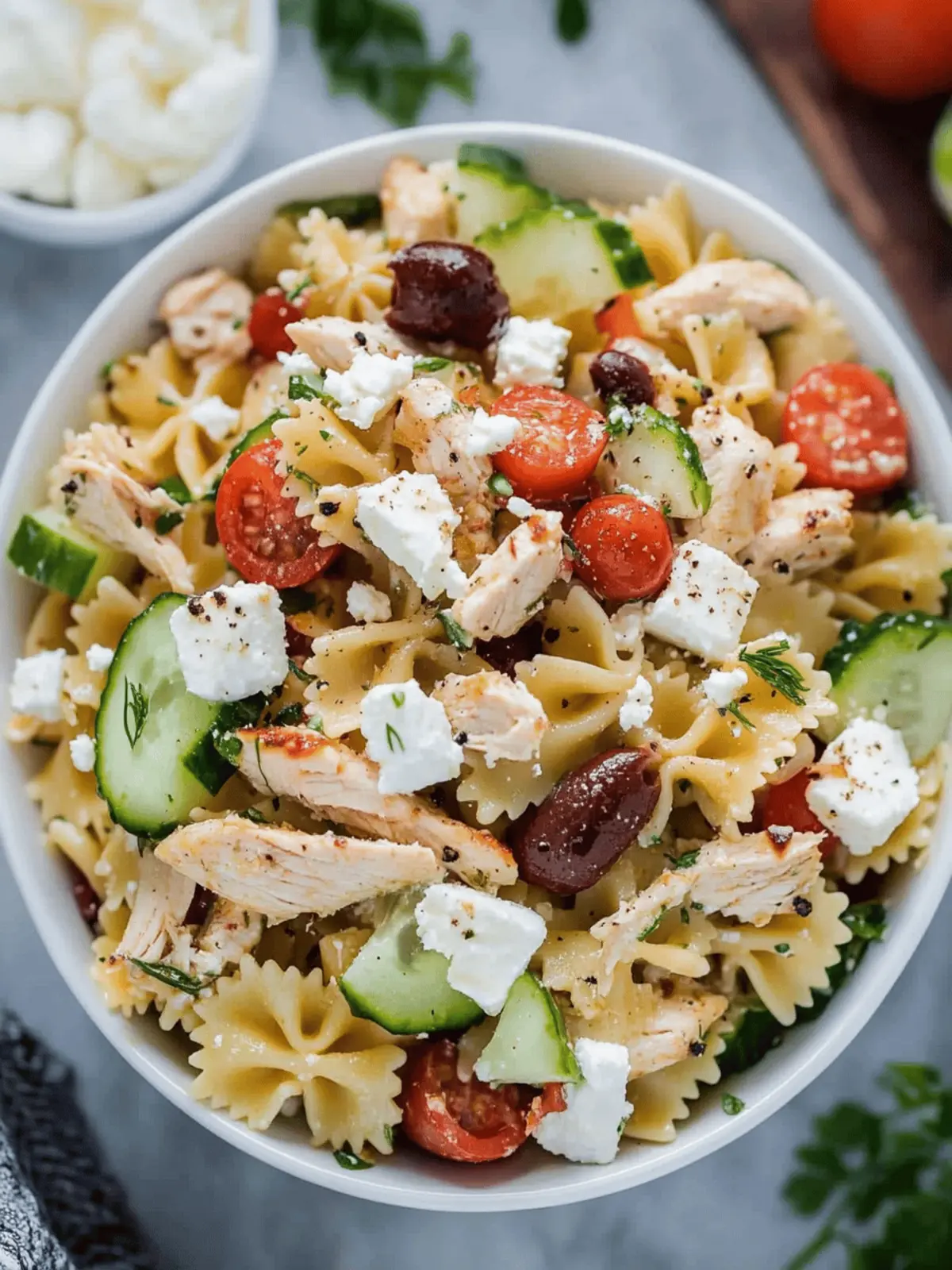 Easy Greek Chicken Pasta Salad for Refreshing Summer Meals