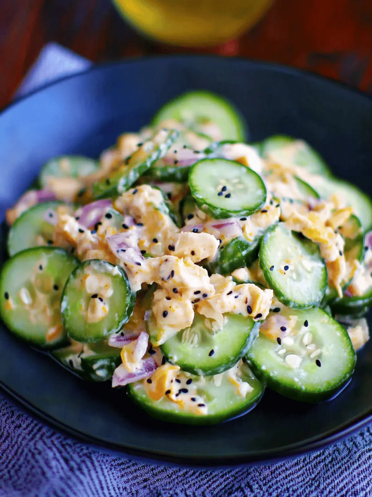 Jalapeno Popper Cucumber Salad