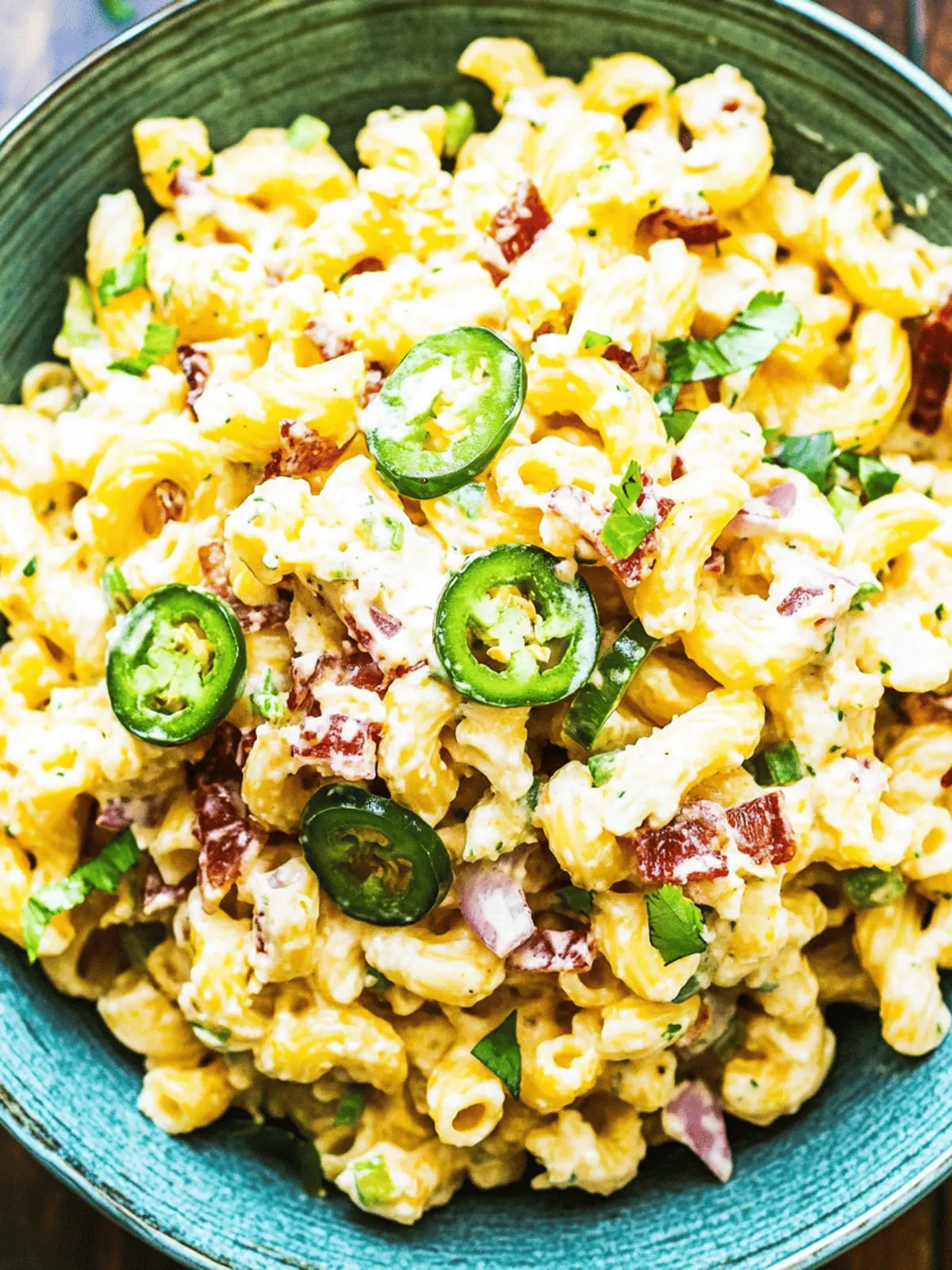 Jalapeno Popper Pasta Salad