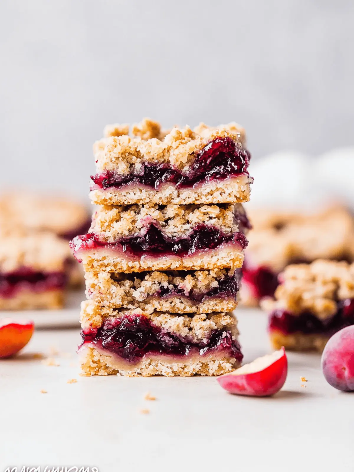 Irresistible Gluten-Free Plum Crumble Bars You’ll Love