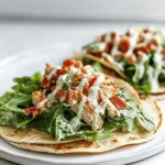 Smash Chicken Caesar Tacos