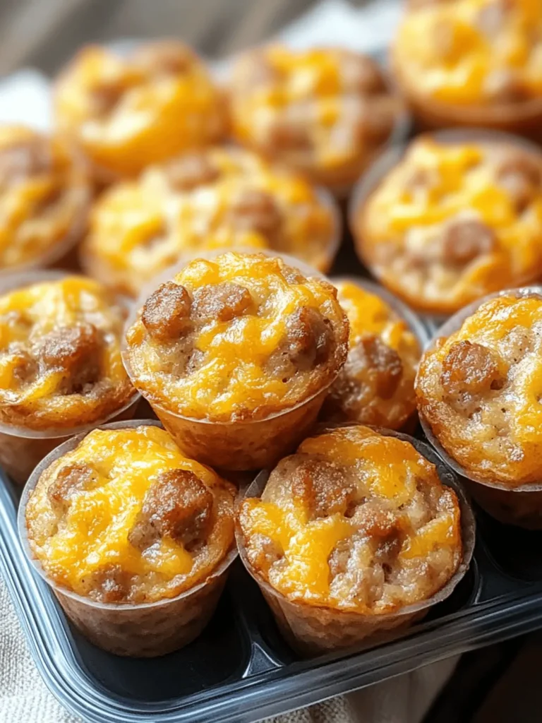 High-Protein Pancake Sausage Mini Muffins