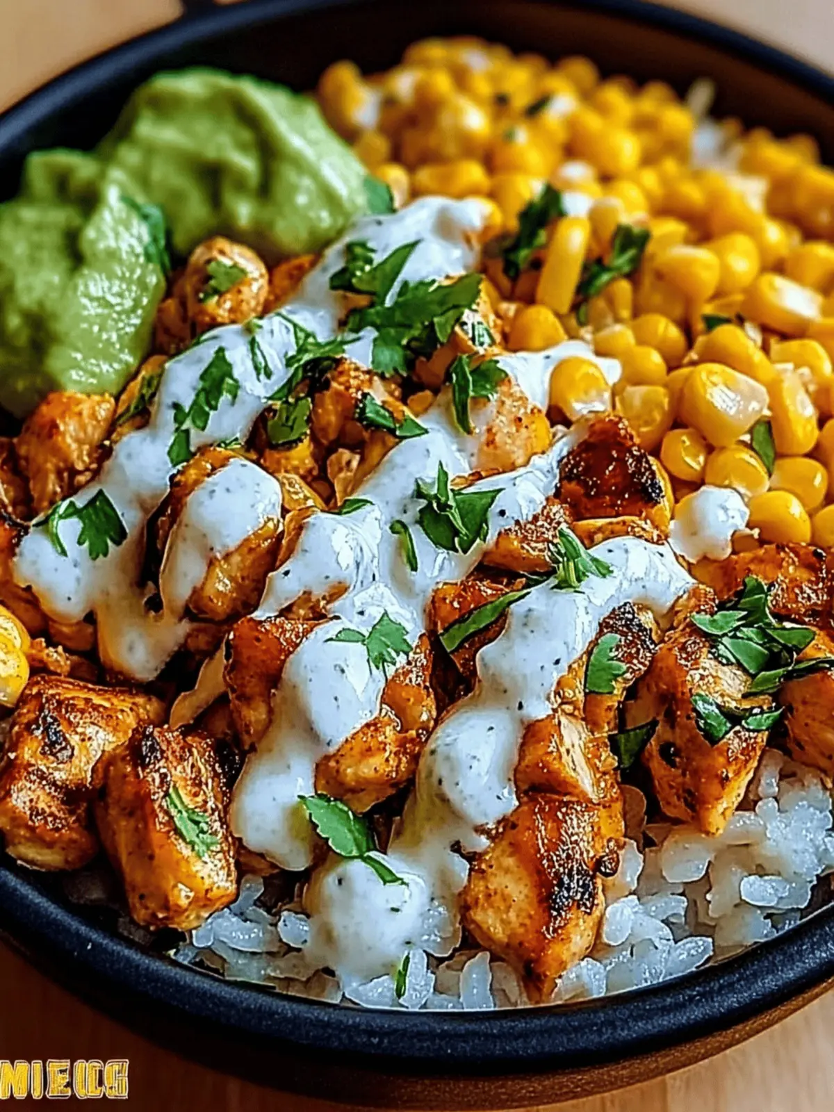 Mouthwatering Street Corn Chicken Rice Bowl for Quick Dinners