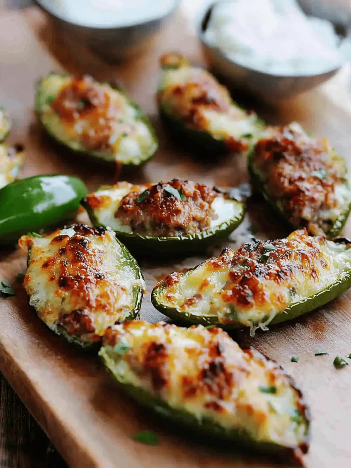 Sausage Jalapeno Poppers