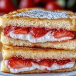 Fried Strawberry Cheesecake Sandwiches