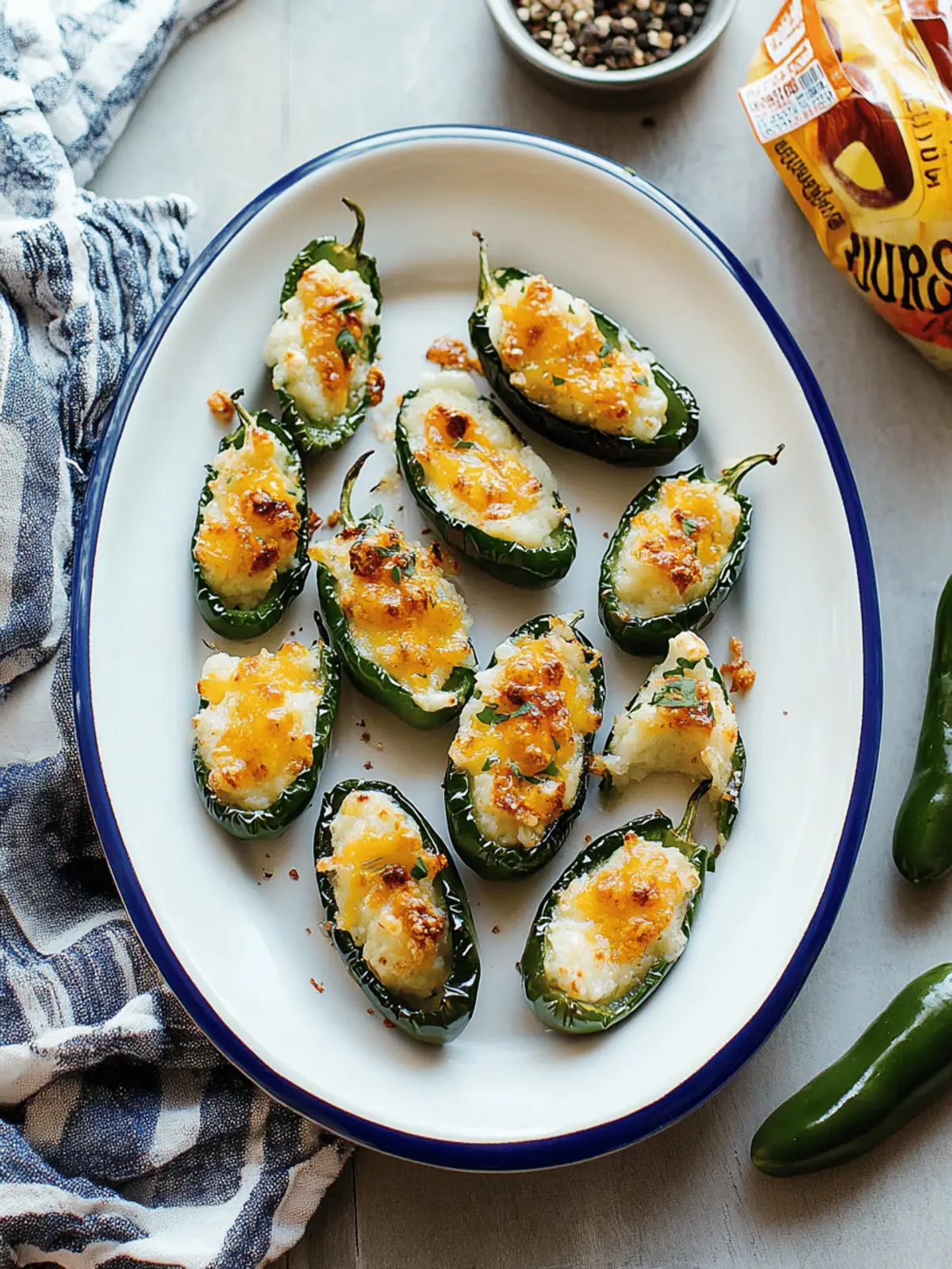 Baked Jalapeño Poppers