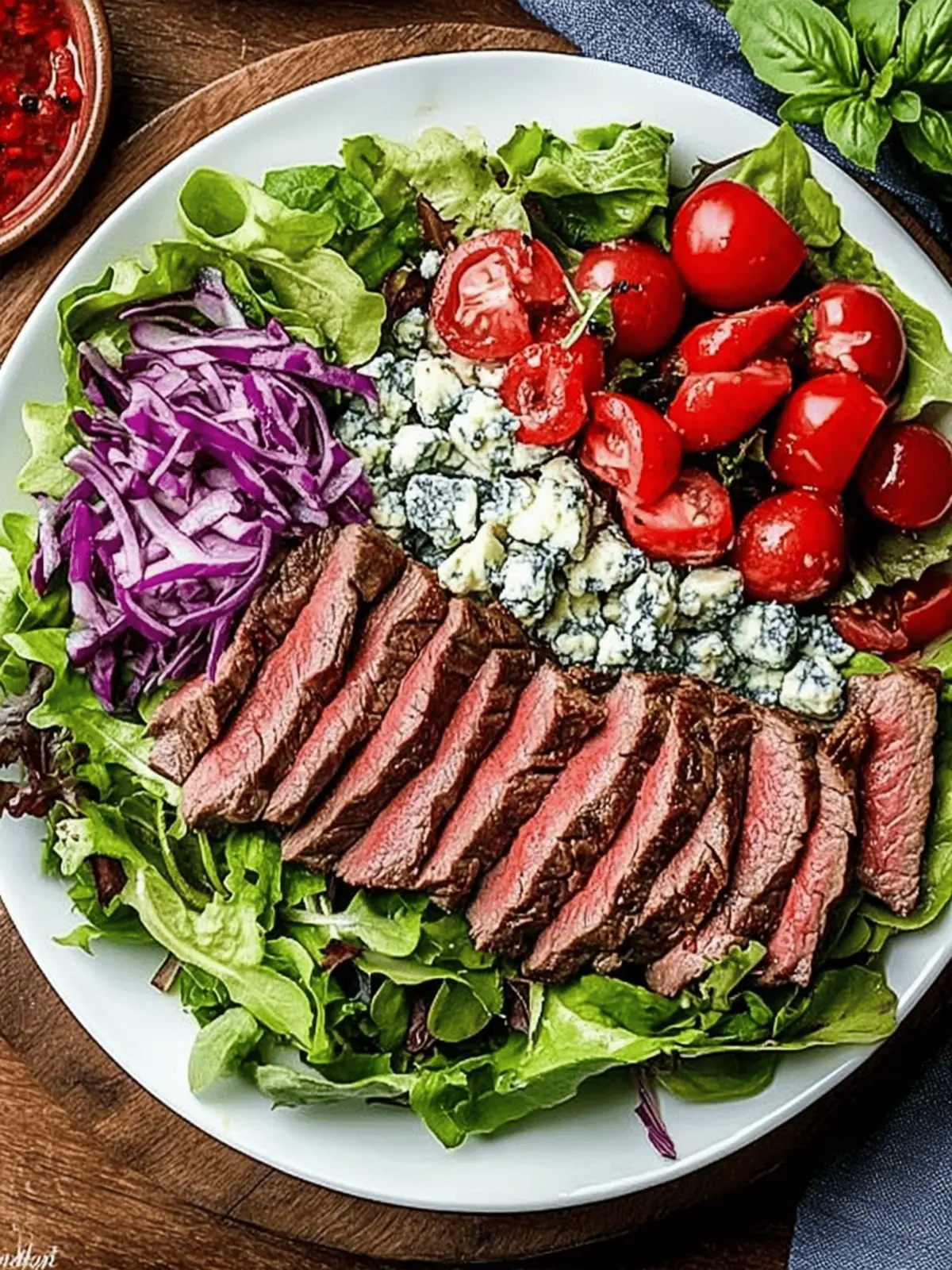 Steak and Blue Cheese Salad