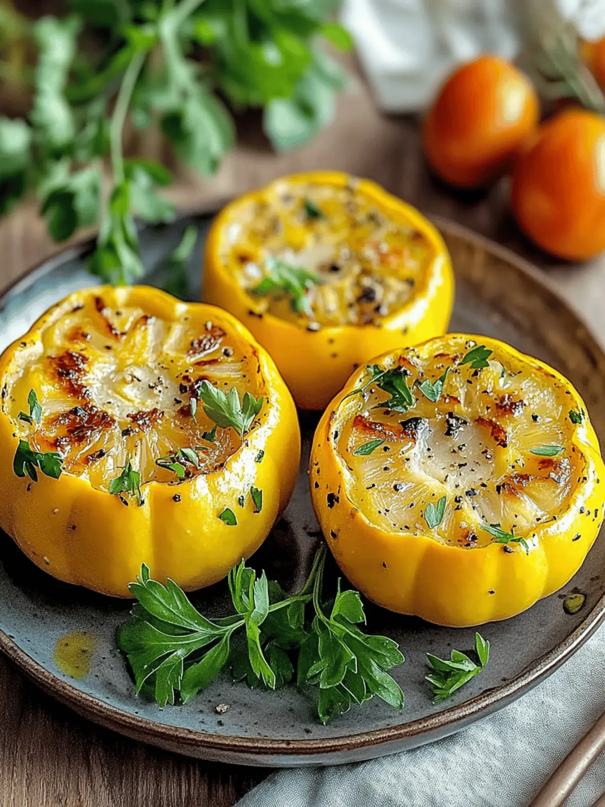 Stuffed Patty Pan Sunburst Squash: Easy Summer Delight