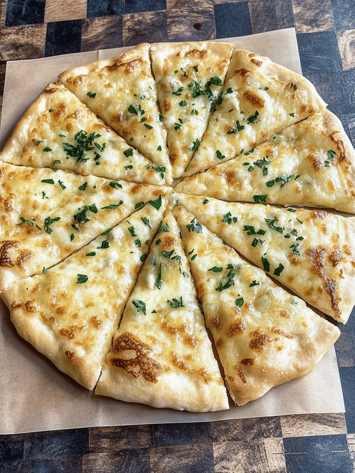 High Protein Cheesy Garlic Pizza Under 30 Minutes and Low Calorie