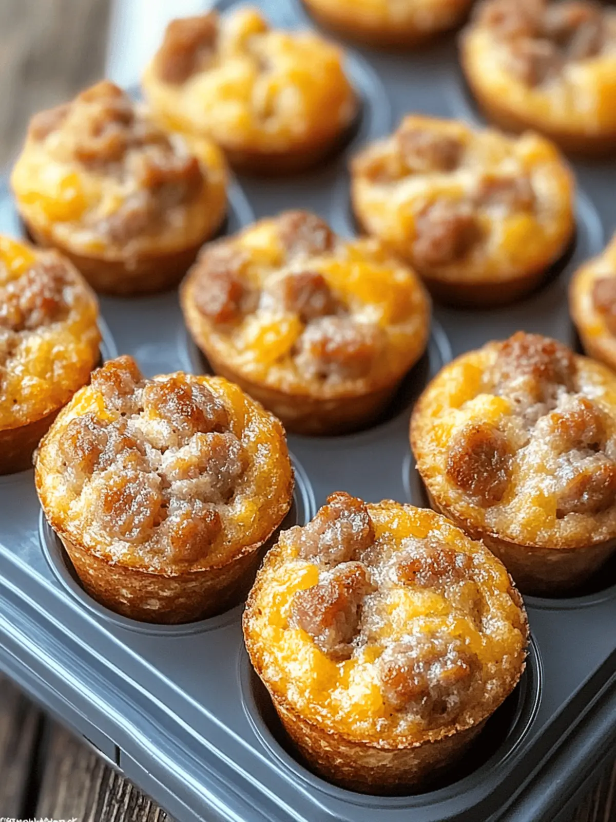 High-Protein Pancake Sausage Mini Muffins for Energizing Mornings