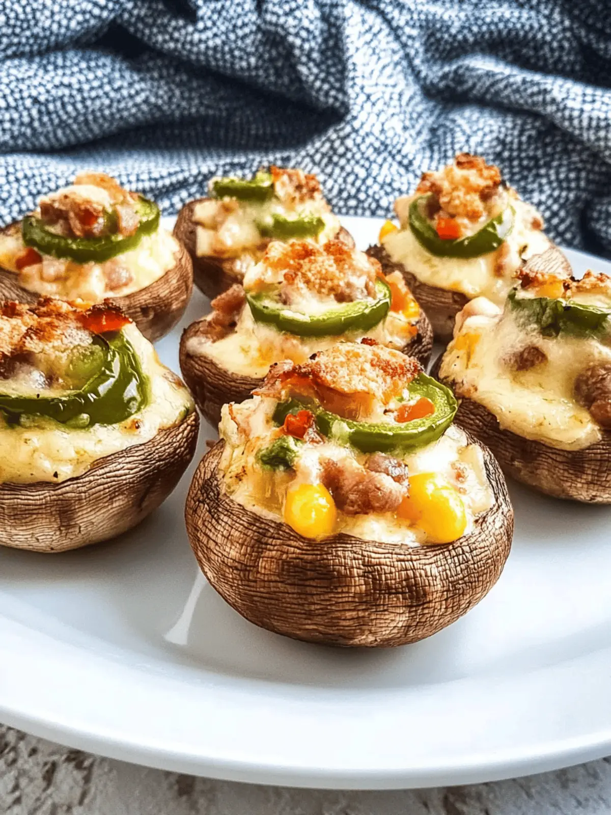 Quick and Tasty Jalapeño Popper Stuffed Mushrooms