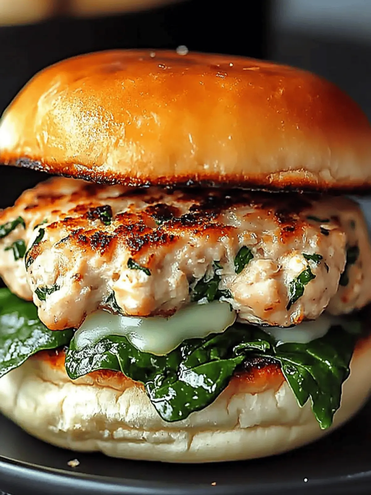 Healthy White Cheddar Spinach Chicken Burgers You’ll Love