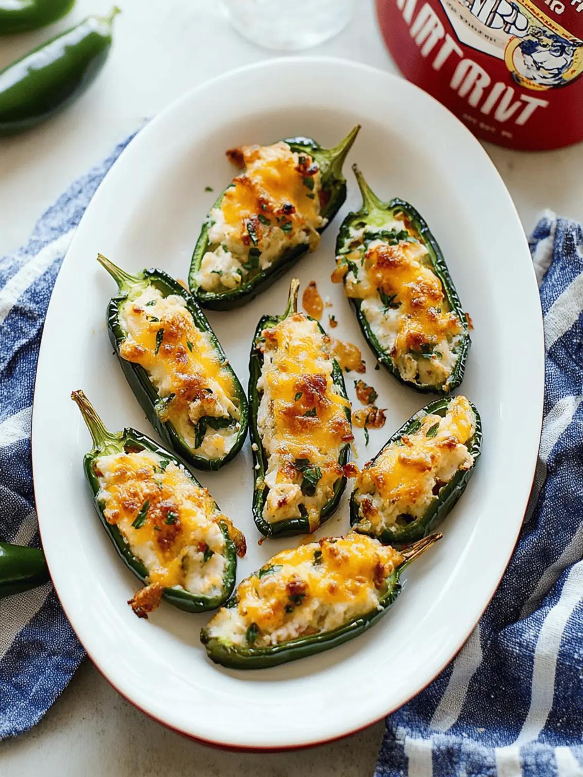 Baked Jalapeño Poppers