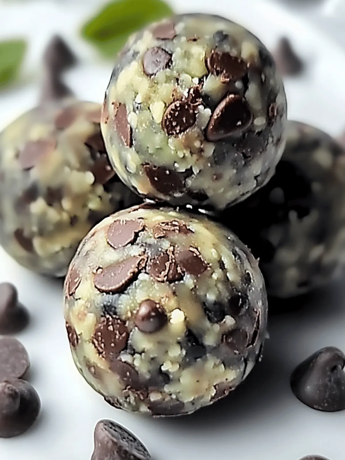 Mint Chocolate Chip Protein Balls: Irresistibly Healthy Treats