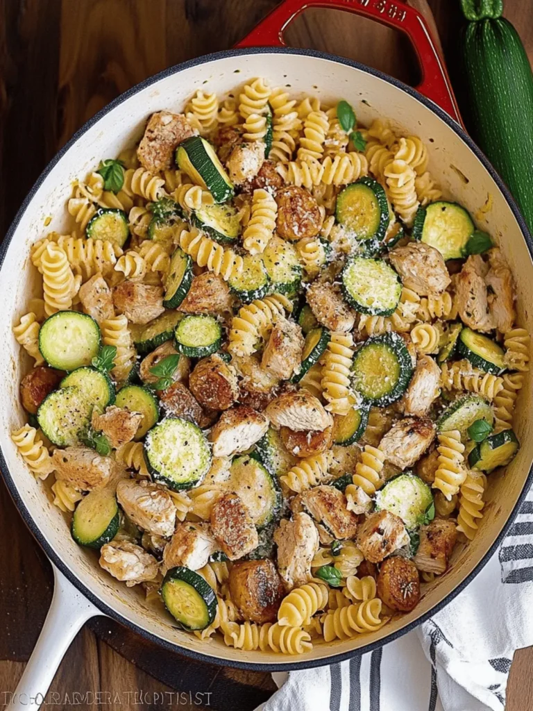 Chicken Zucchini Pasta Skillet