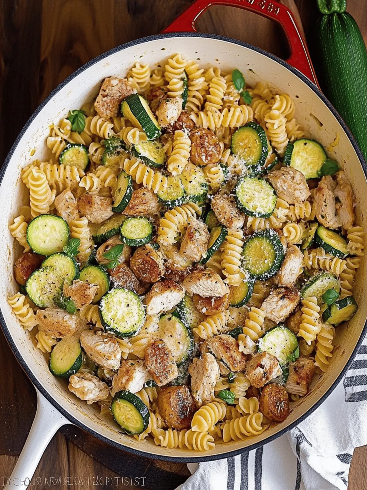 Chicken Zucchini Pasta Skillet