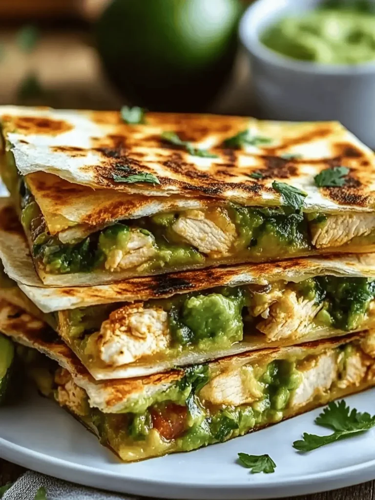 Chicken Avocado Quesadillas