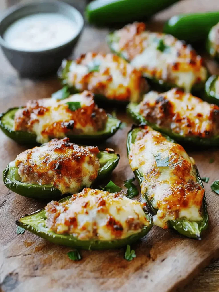 Sausage Jalapeno Poppers