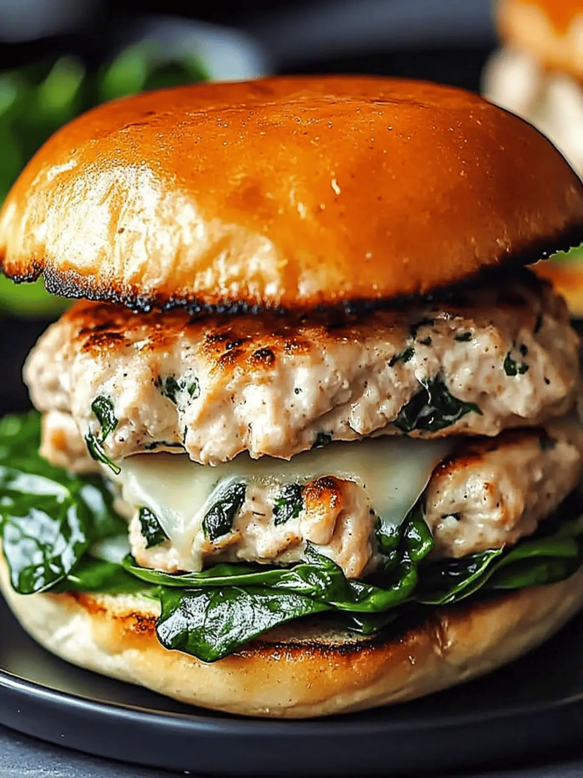 Healthy White Cheddar Spinach Chicken Burgers You’ll Love