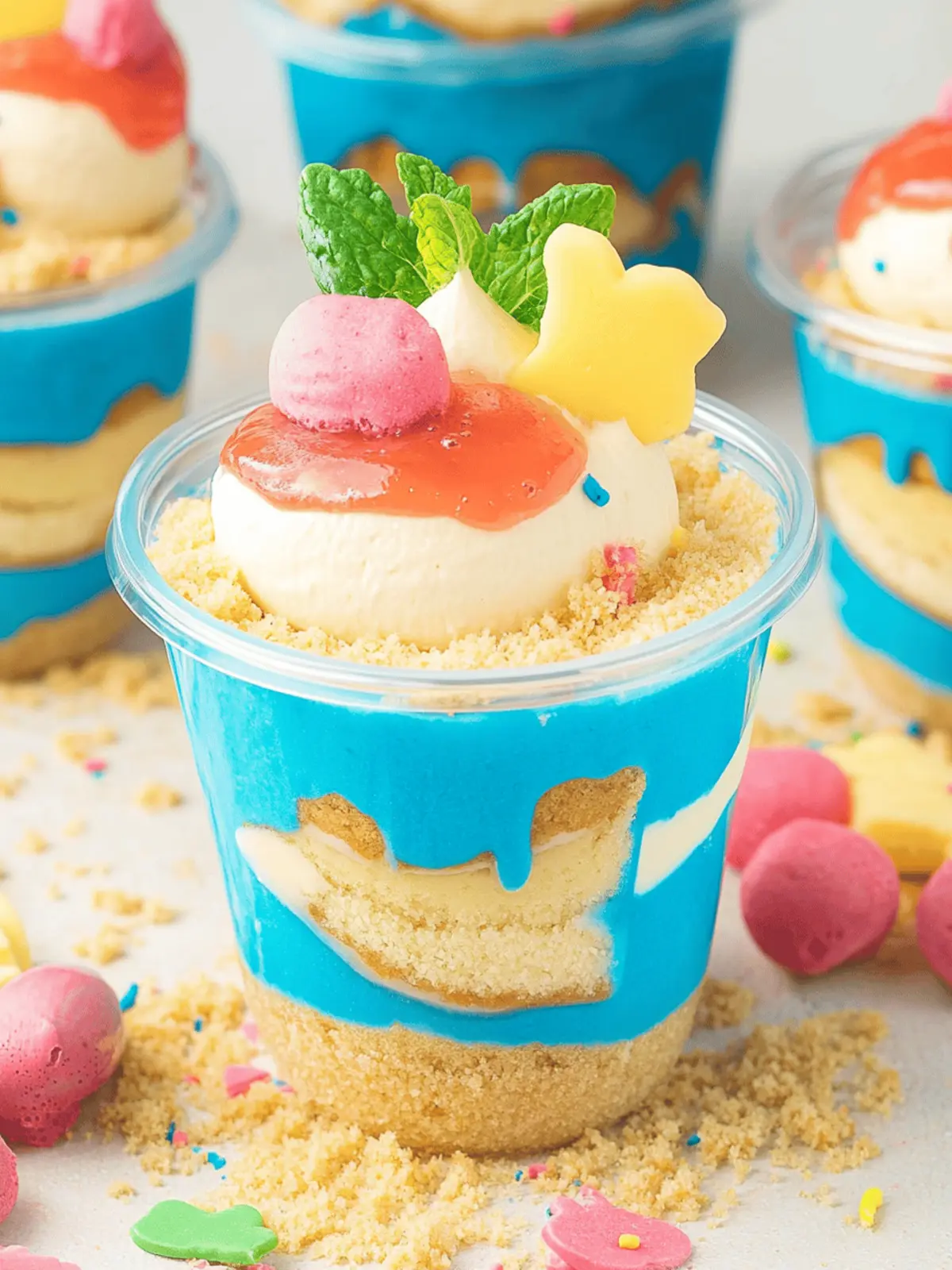 Beach Cheesecake Pudding Cups
