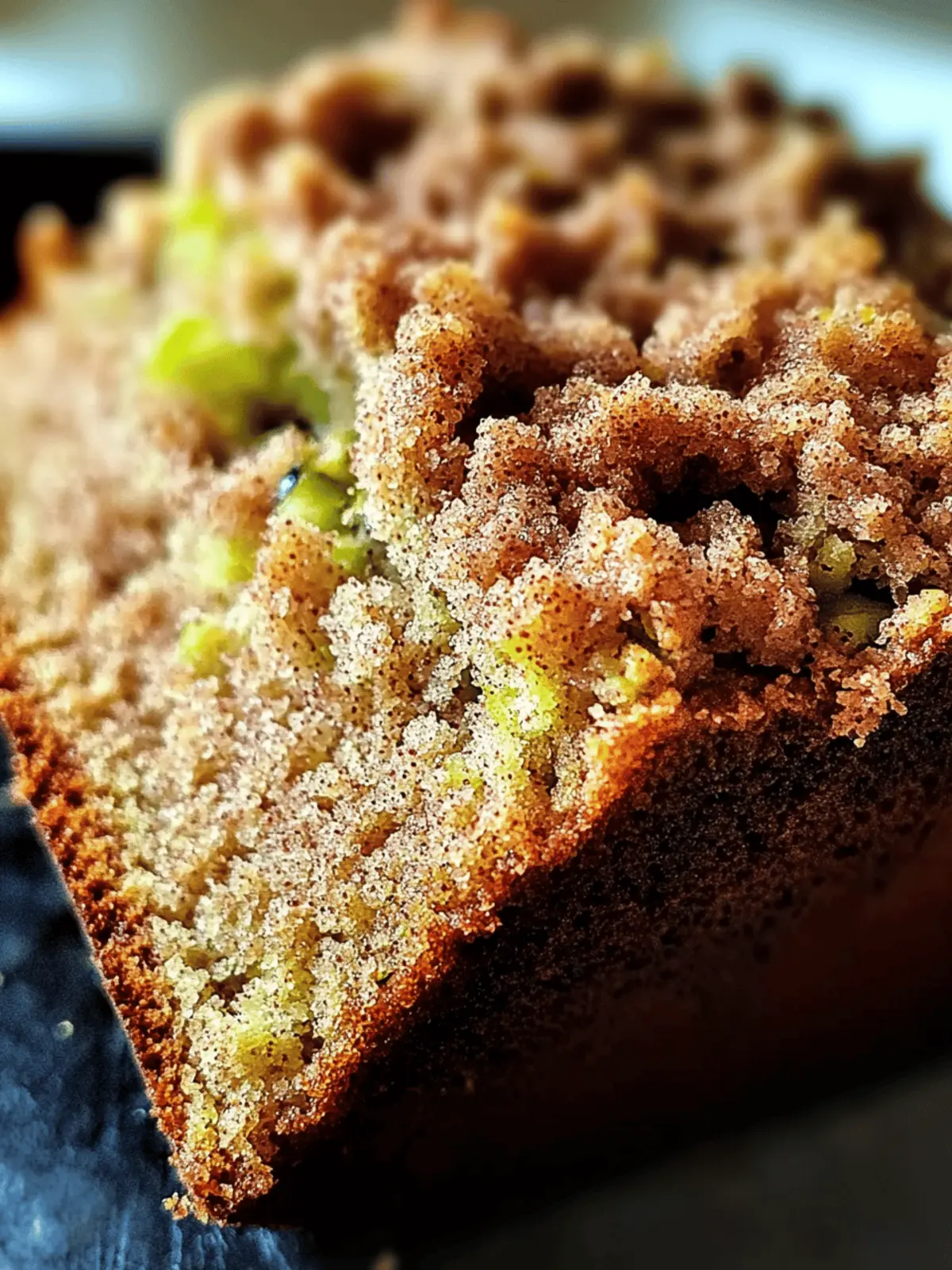 Cinnamon Streusel Topped Zucchini Bread Bakery Style: A Stunning Loaf