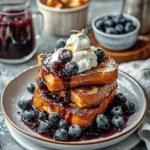 Brioche French Toast with Blueberry Compote