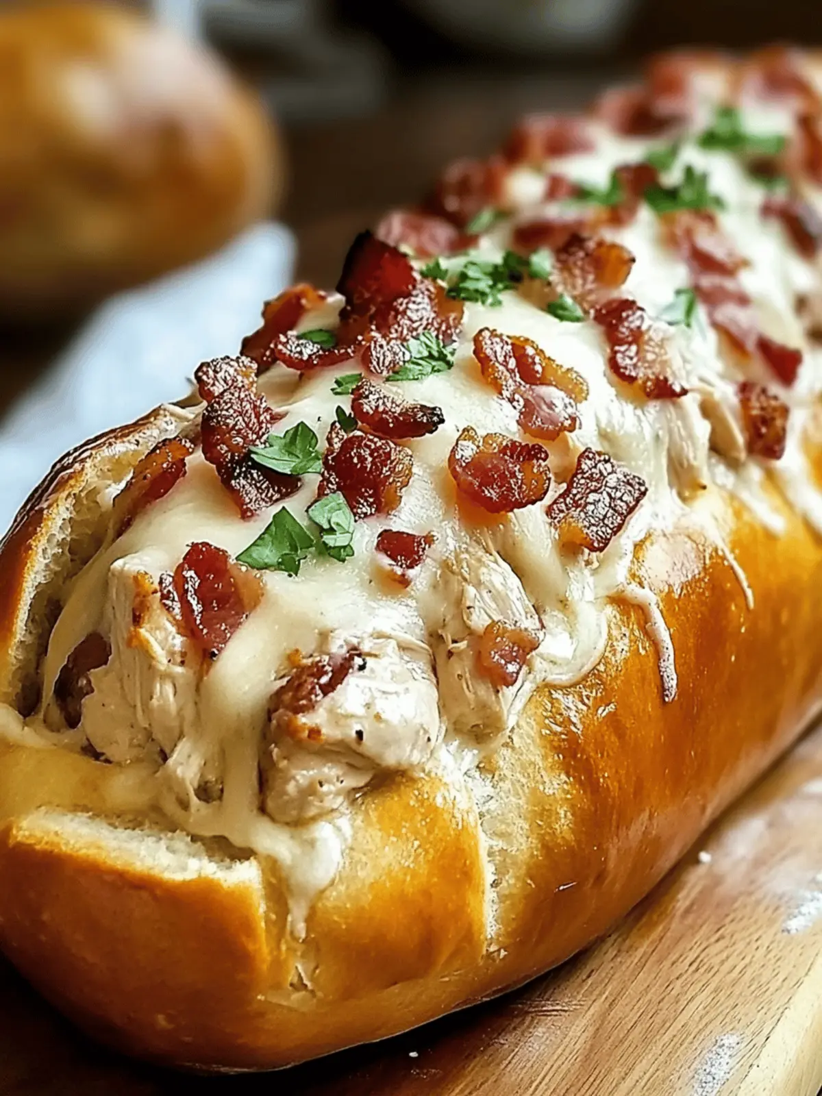 Chicken Bacon Ranch Stuffed Bread Recipe