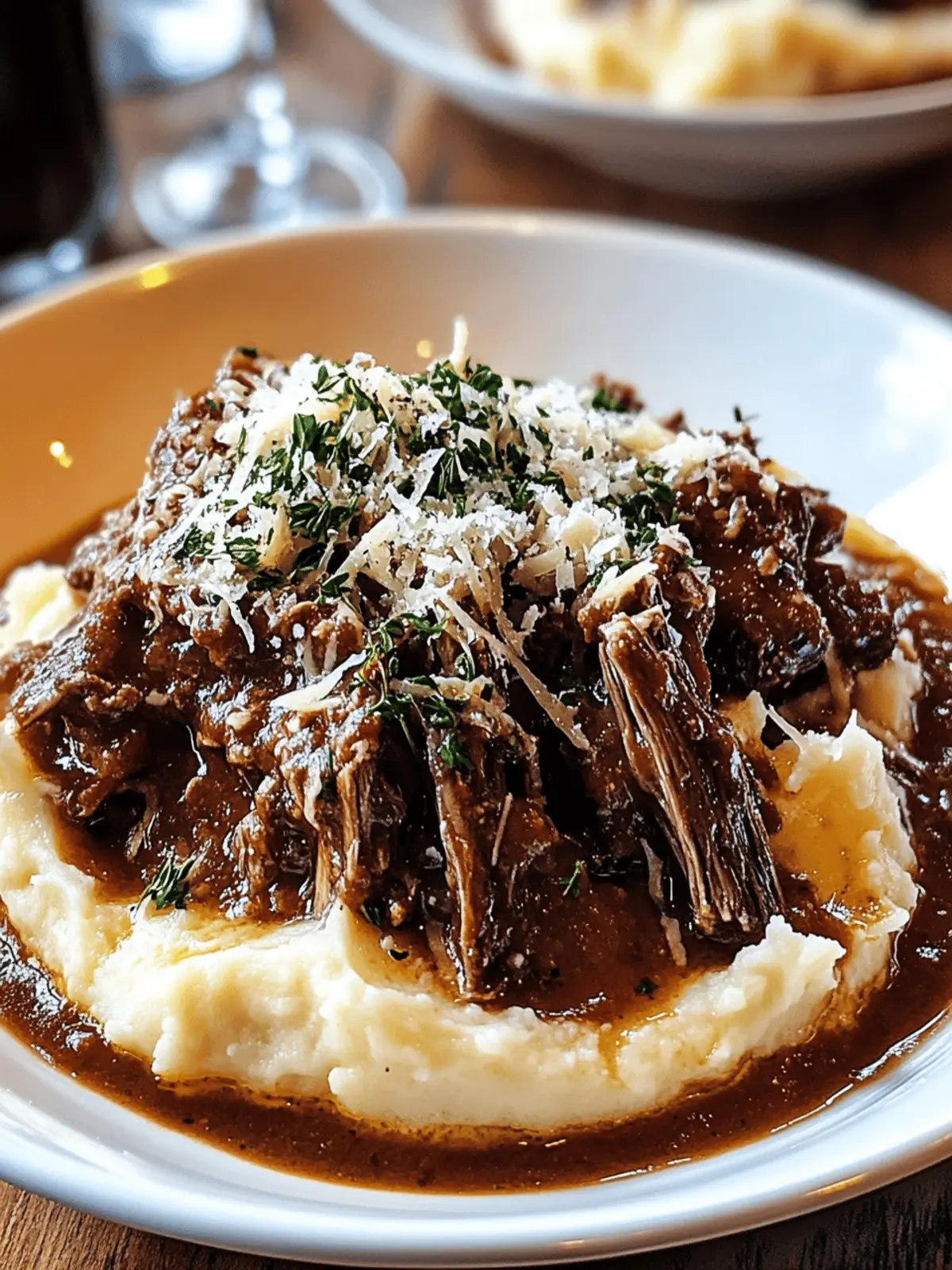 Short Rib Ragu with Parmesan Mashed Potatoes
