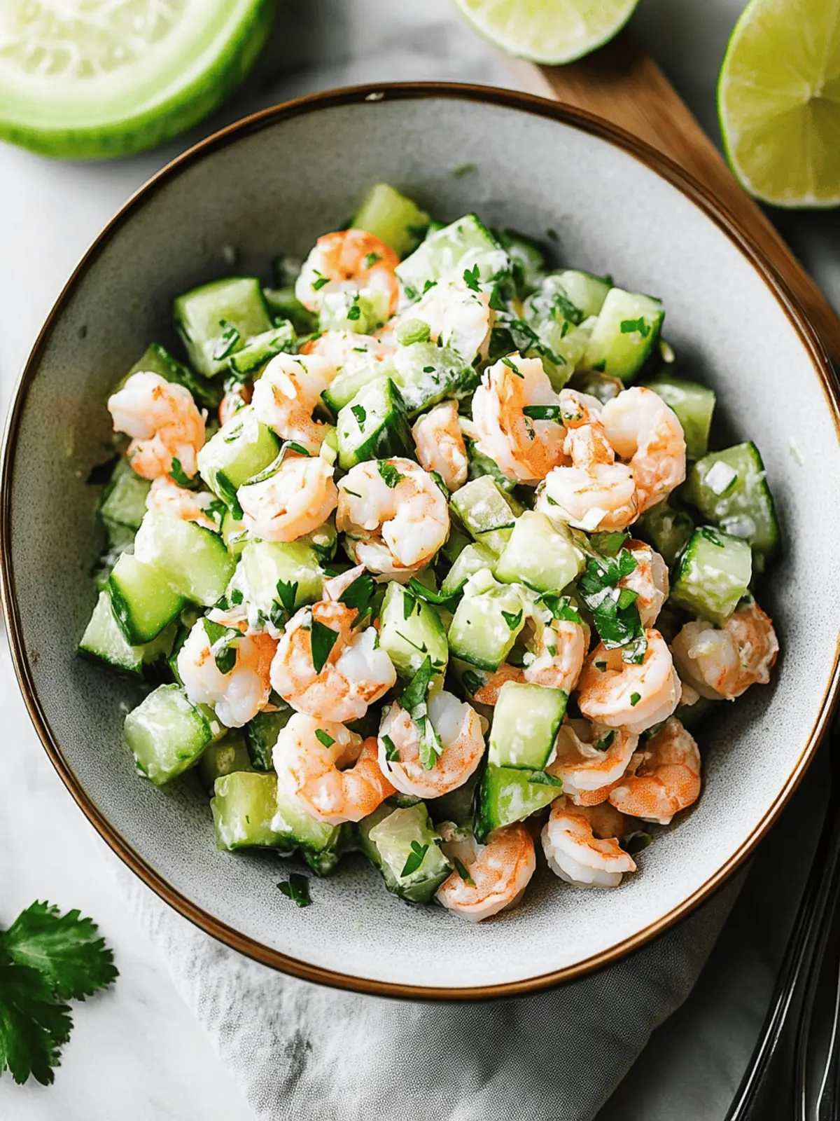 Cucumber Shrimp Salad