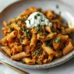 One Pot Cheesy Taco Pasta