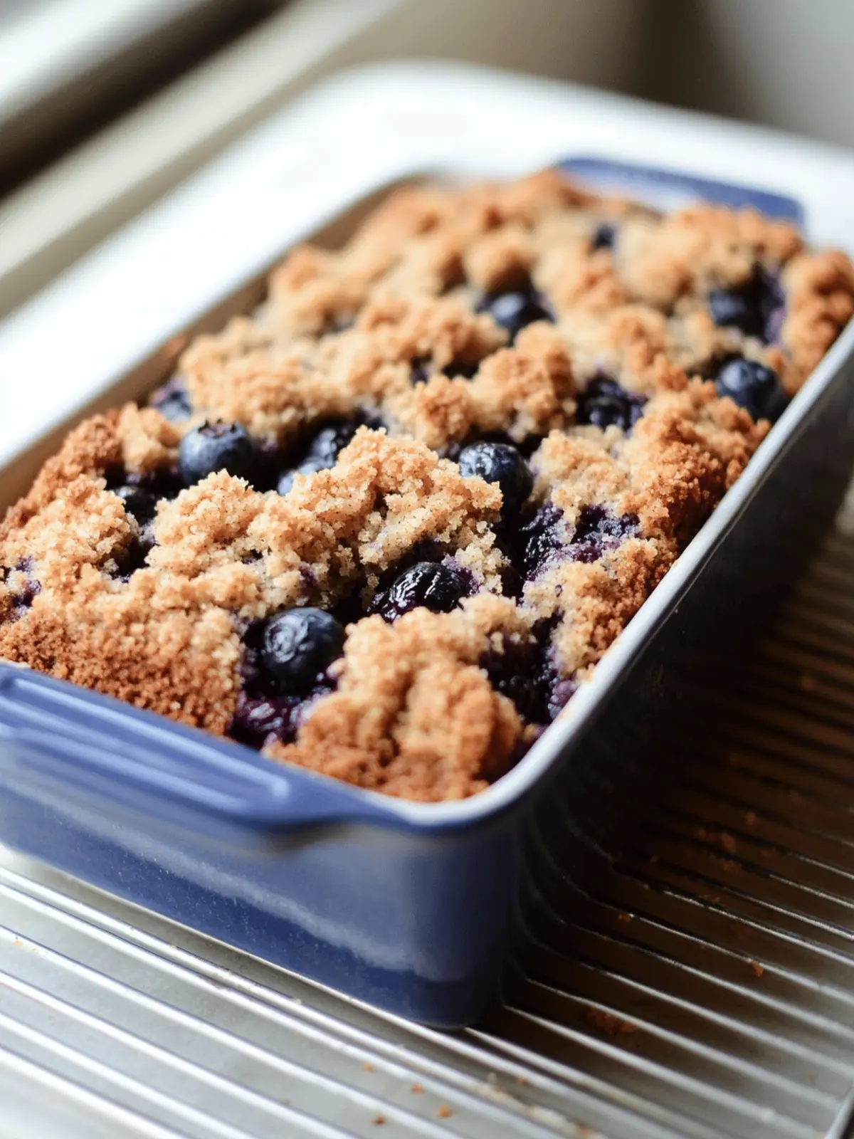 Crumb-Topped Blueberry Zucchini Bread