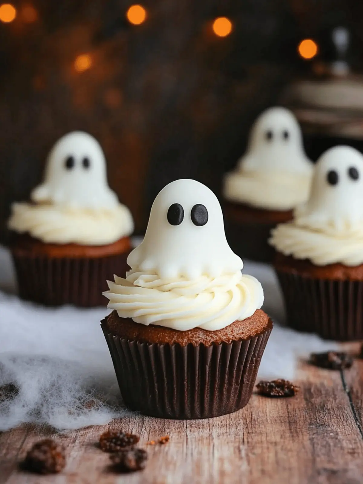Halloween Cupcakes: Ghost Cupcakes