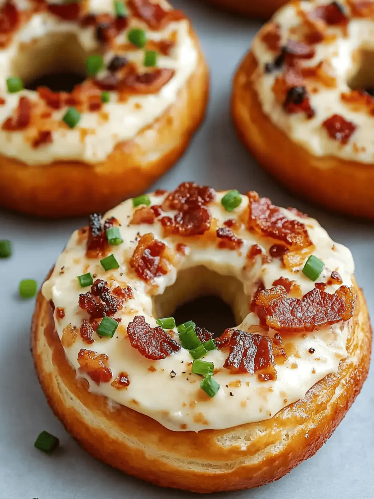 Zesty Bacon Cream Cheese Bagels