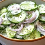 Easy Creamy Cucumber Salad
