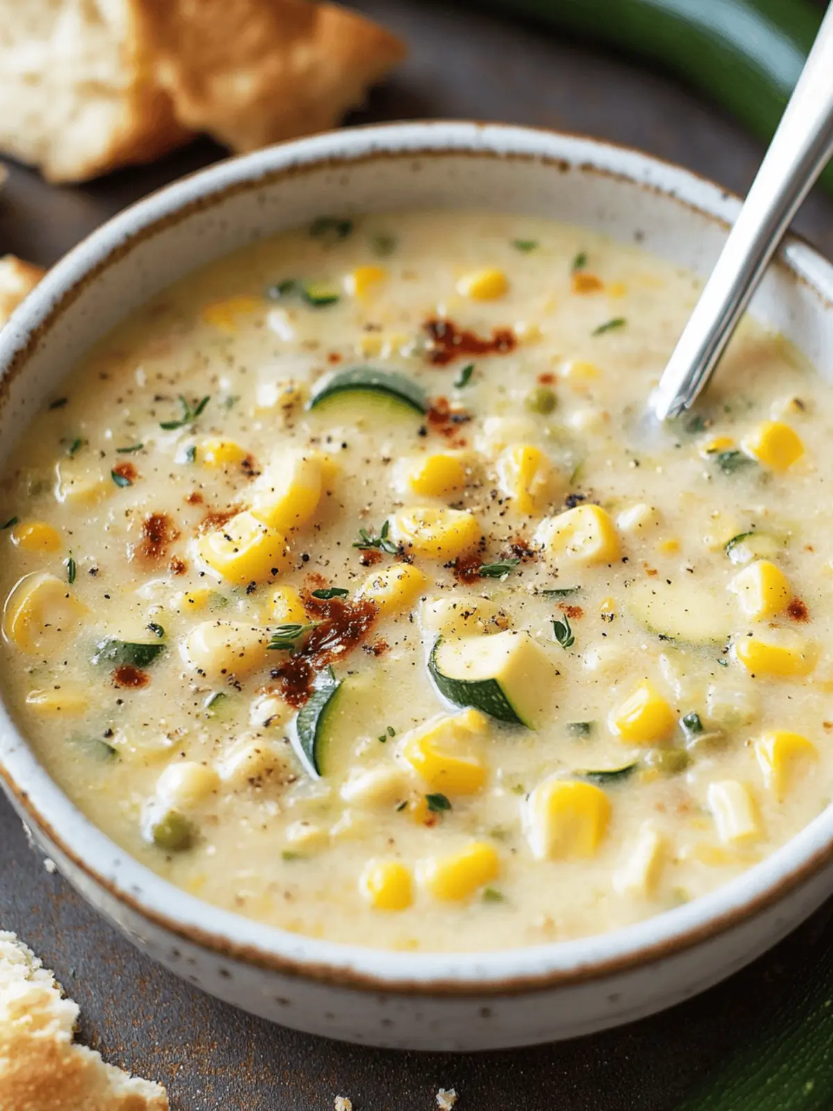 Summer Corn and Zucchini Chowder