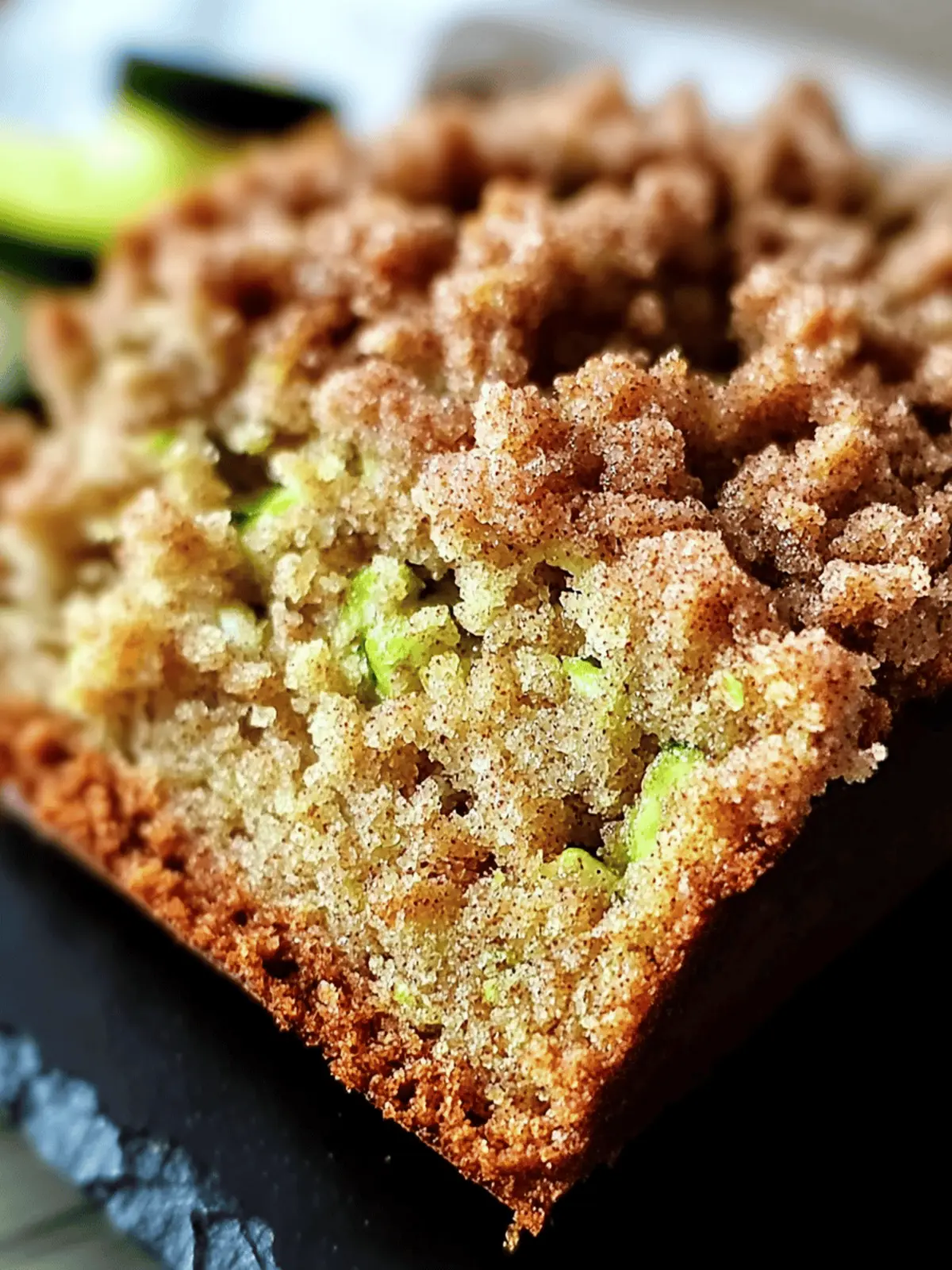 Cinnamon Streusel Topped Zucchini Bread Bakery Style: A Stunning Loaf