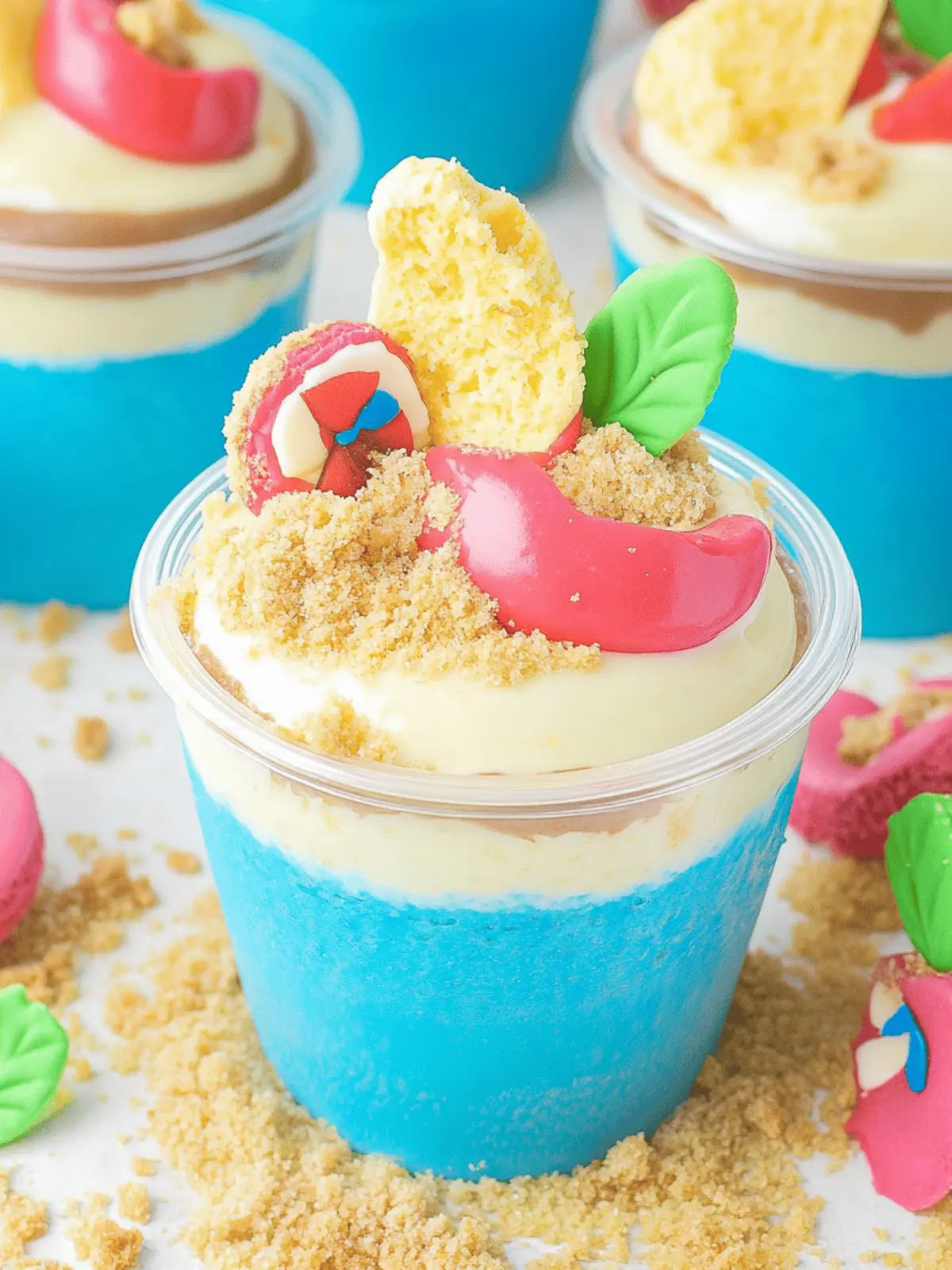 Beach Cheesecake Pudding Cups