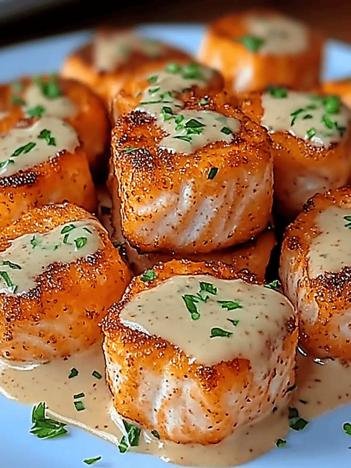Crispy Bang Bang Salmon Bites