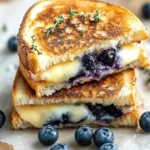 Crispy Blueberry Grilled Cheese