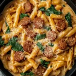 One Pot Creamy Cajun Sausage Pasta (30-Minutes)
